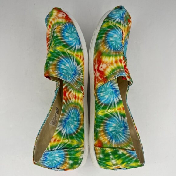 Toms Womens 10017812 Multicolor Candy Tie Dye Canvas Alpargata Size 10 Loafers - Picture 6 of 10
